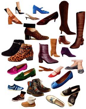 Amazing assotment of shoe styles and colors